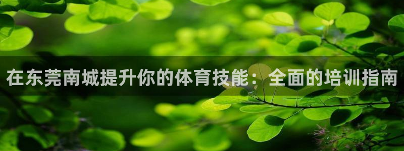 欧陆娱乐注册链接怎么弄出来：在东莞南城提升你的体育技