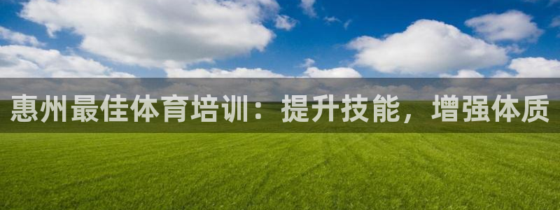 欧陆娱乐不让提现吗：惠州最佳体育培训：提升技能，增强