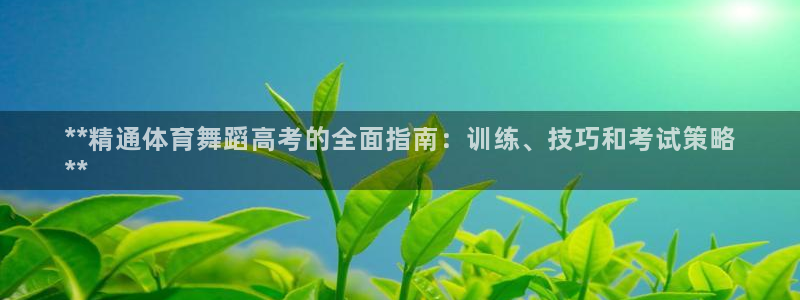 欧陆娱乐登录官网下载：**精通体育舞蹈高考的全面指南